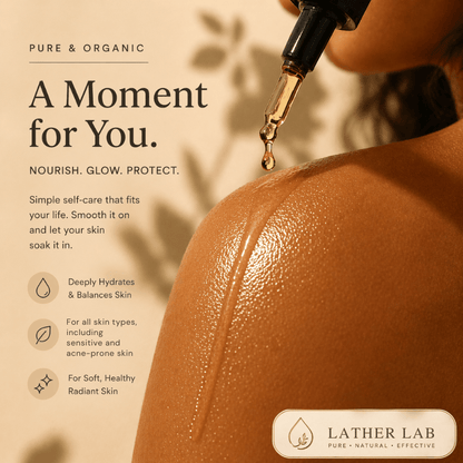 Lather Lab™ Hydrating Jojoba Oil (100% Pure, Cold-Pressed)