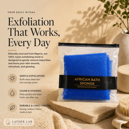Lather Lab™ Premium African Net Sponge
