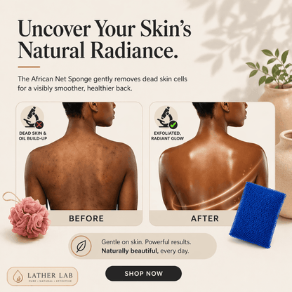 Lather Lab™ Premium African Net Sponge
