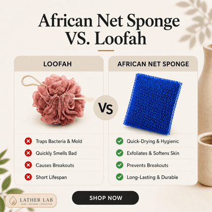 Lather Lab™ Premium African Net Sponge
